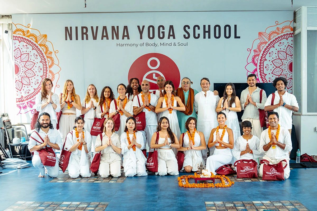 Students of Nirvana Yoga School