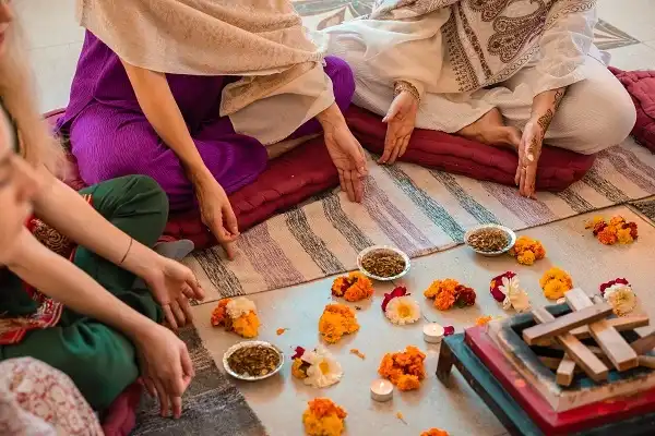 ceremony of 500 hour kundalini yoga teacher training in rishikesh