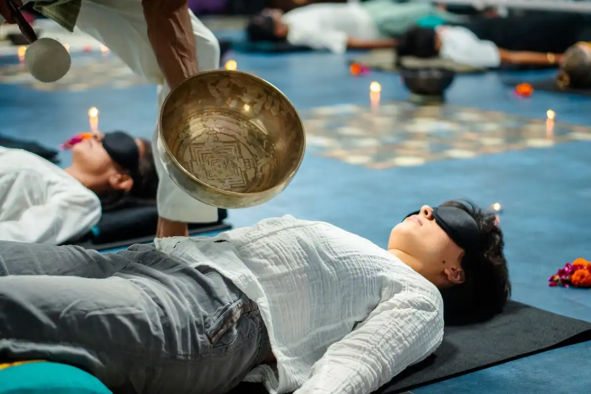 Sound healing session