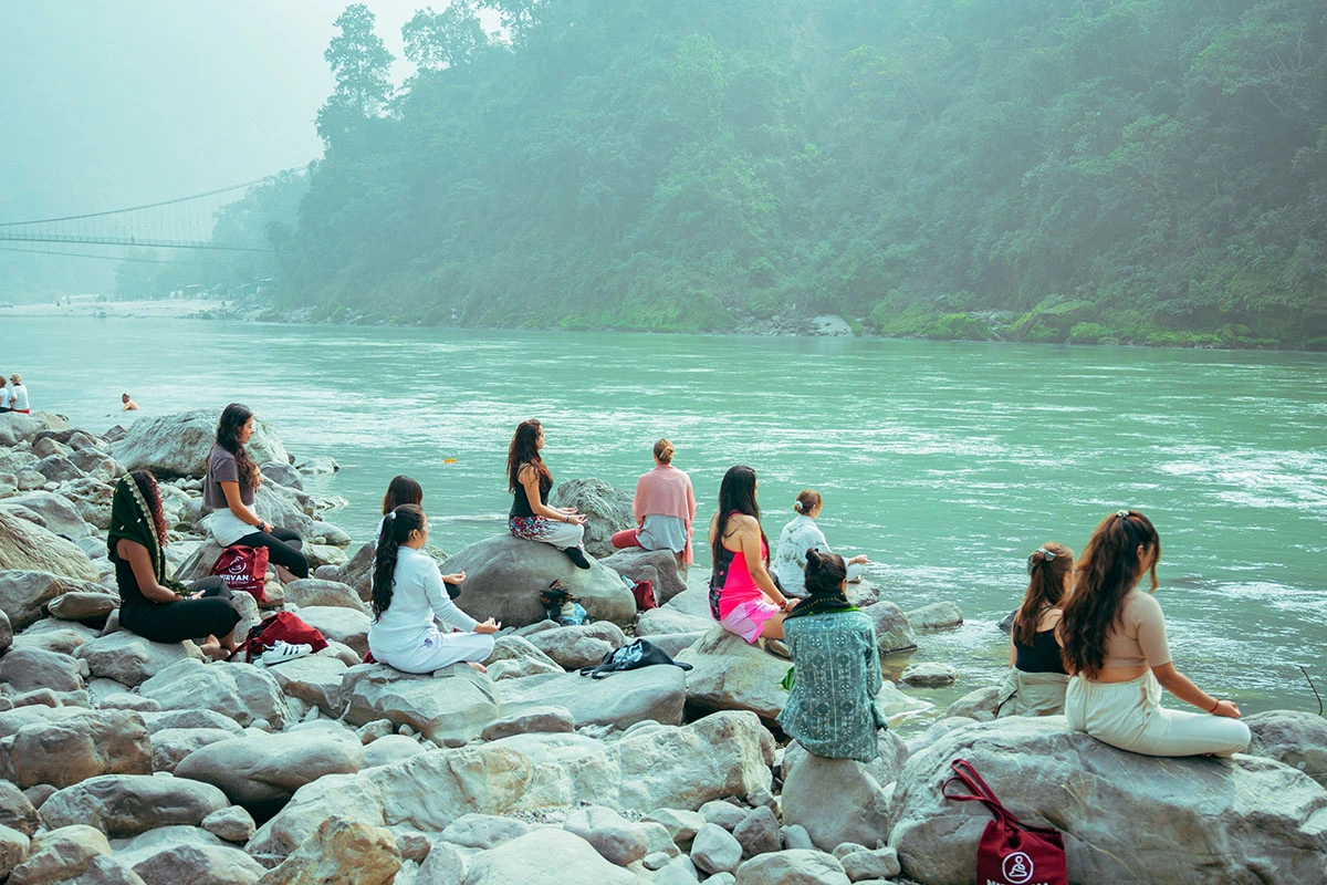 Meditation session in Rishikesh