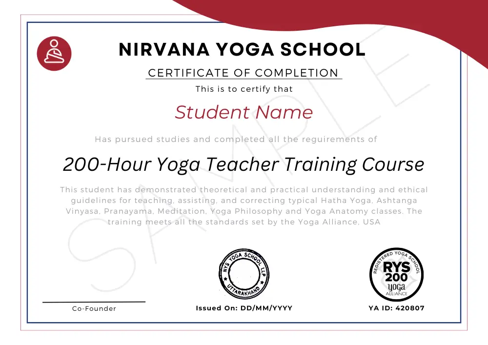 online yoga certificate 