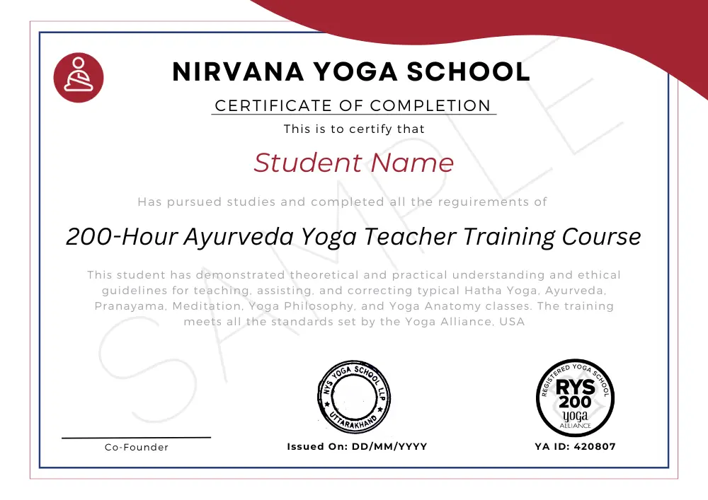 online yoga certificate 