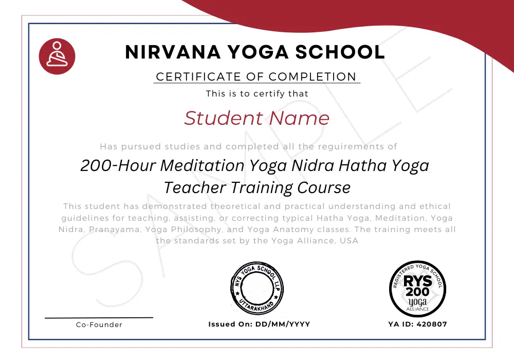 online yoga certificate 